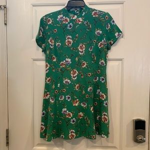 Green floral forever 21 dress